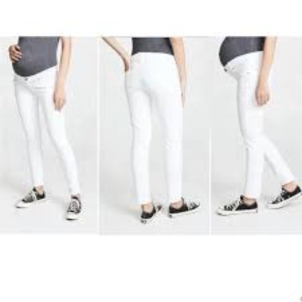 PAIGE Maternity Skinny White Jeans Size 28